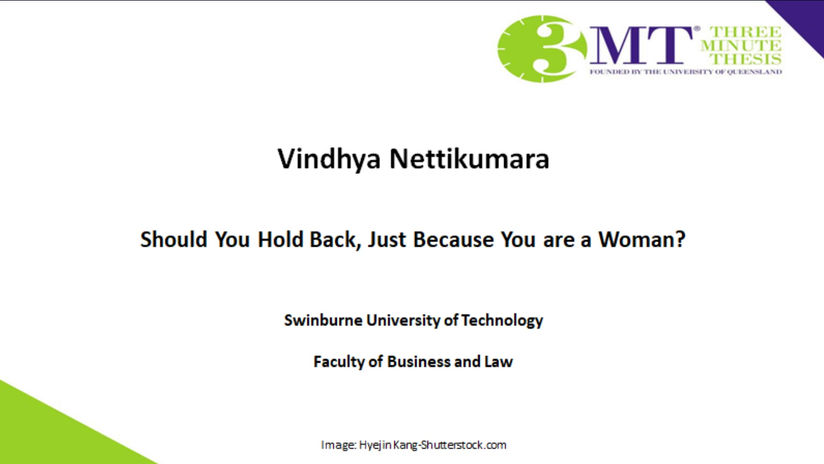 Vindhya Nettikumara – 3 Minute Thesis 2020